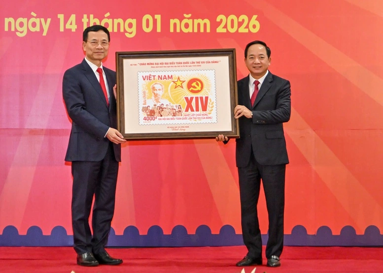 Phát hành đặc biệt bộ tem bưu chính chào mừng Đại hội XIV của Đảng