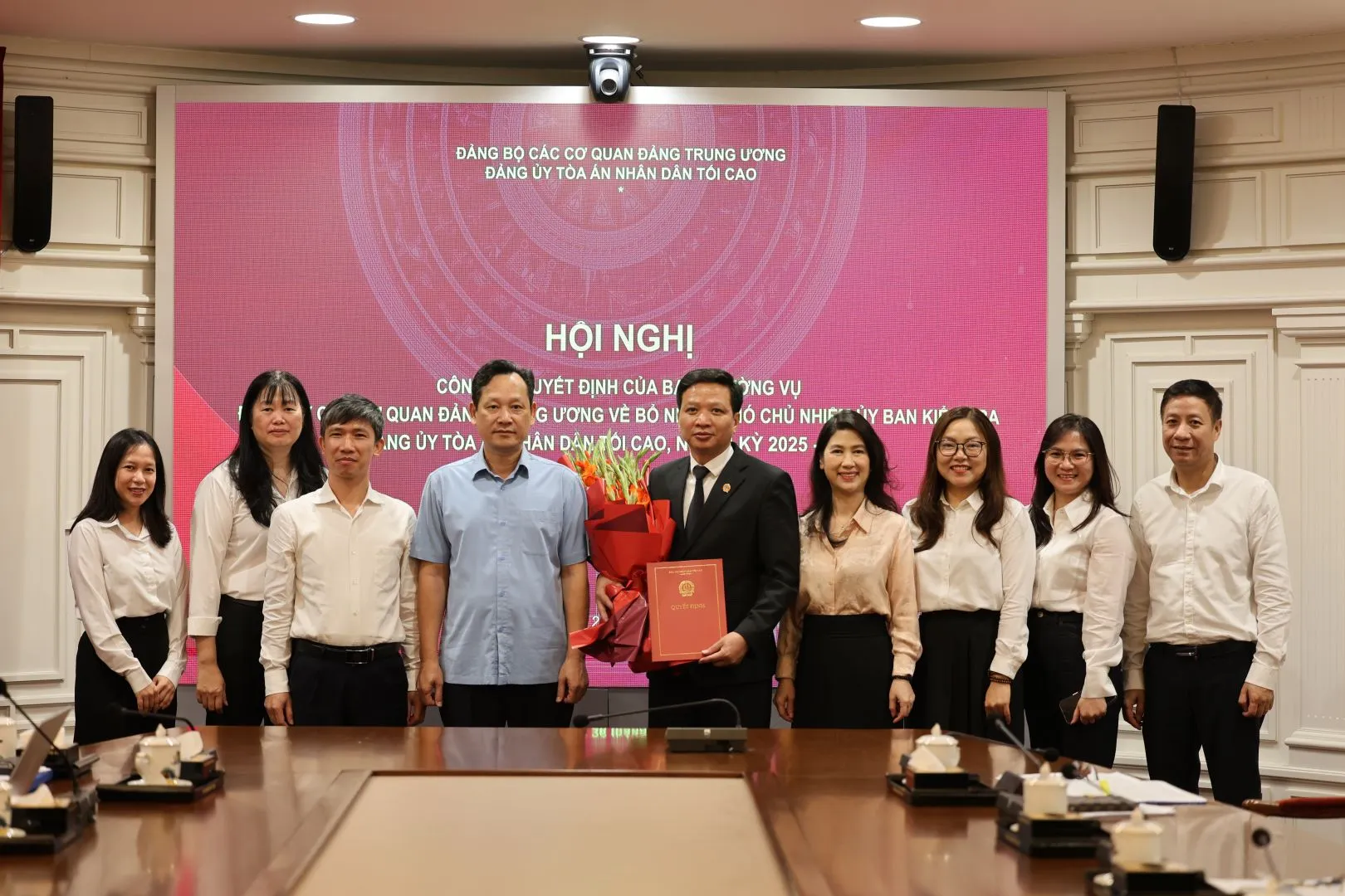Kiện toàn nhân sự Phó Chủ nhiệm Ủy ban Kiểm tra Đảng ủy Tòa án nhân dân tối cao